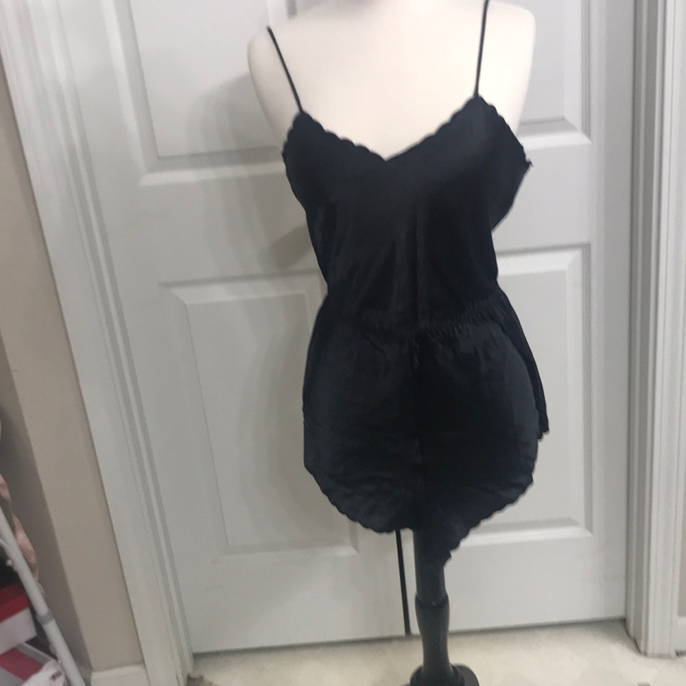 Vintage One piece satin bodysuit / undergarment